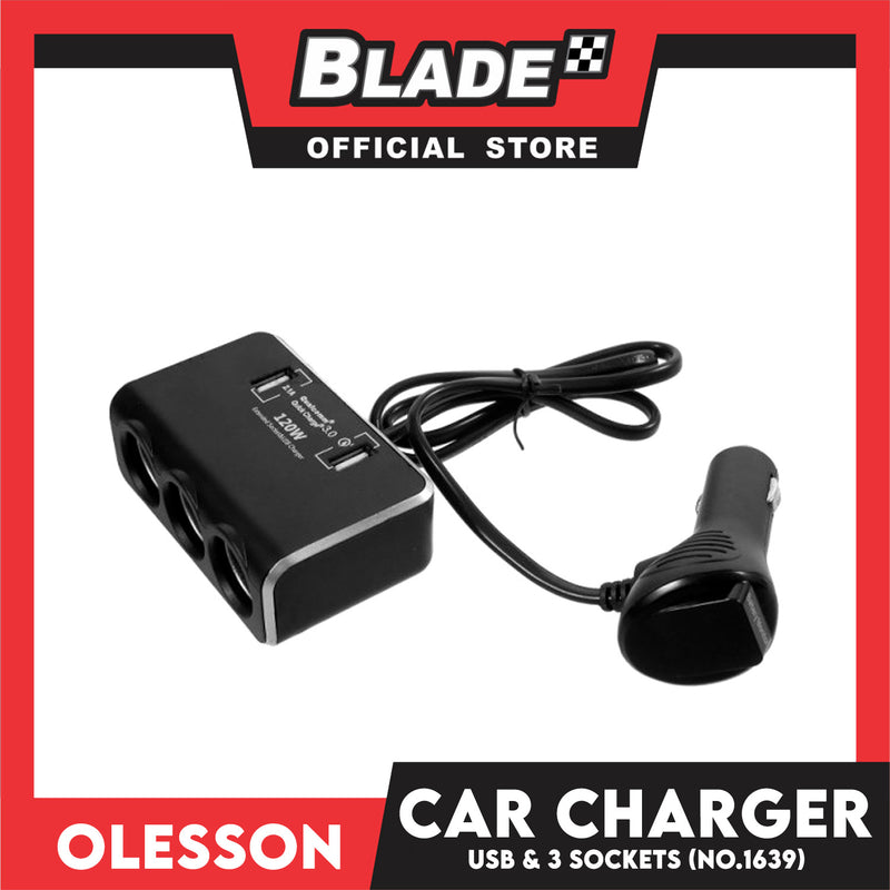 Olesson USB & Three Sockets 120W Quick Charge 1639