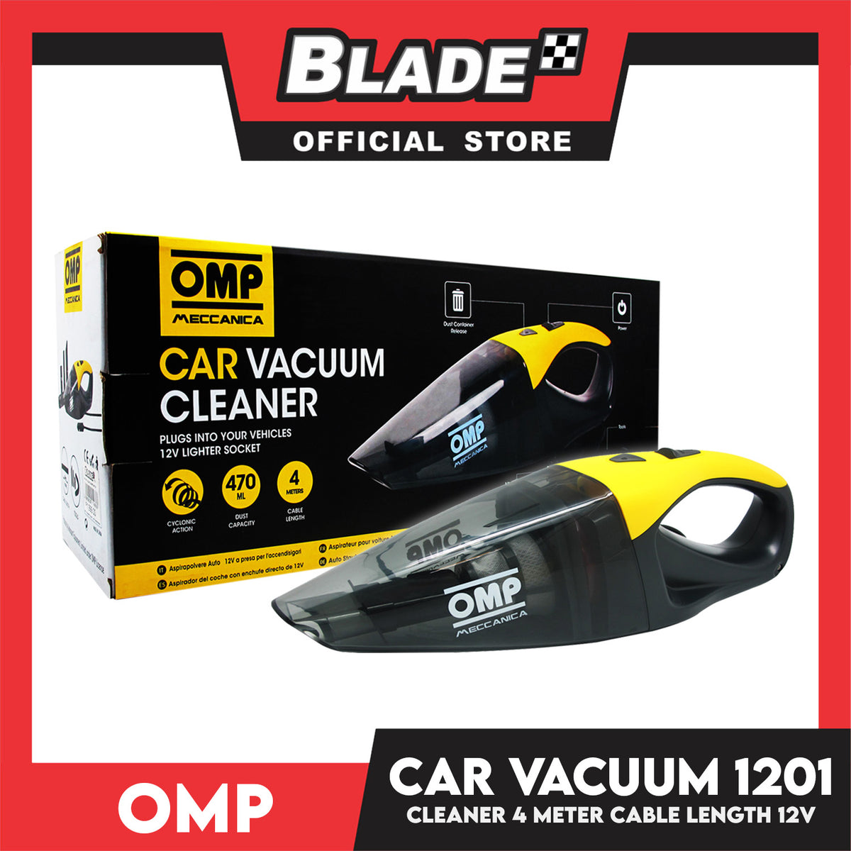 Omp Car Vacuum Cleaner OMP1201