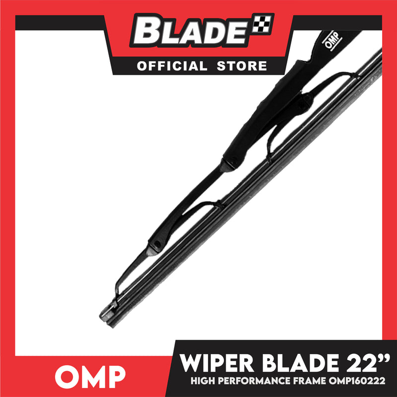 Omp Frame Wiper Blade 22'' OMP160222 for Ford Expedition, Civic, Hyundai Accent, Eon, Kia Picanto, Mitsubishi Mirage,Montero