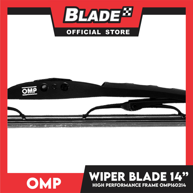 Omp Frame Wiper Blade 14'' OMP160214 for Chevrolet Spark, Honda City, Jazz, Hyundai Elantra, Getz Mitsubishi Mirage, Nissan Sentra