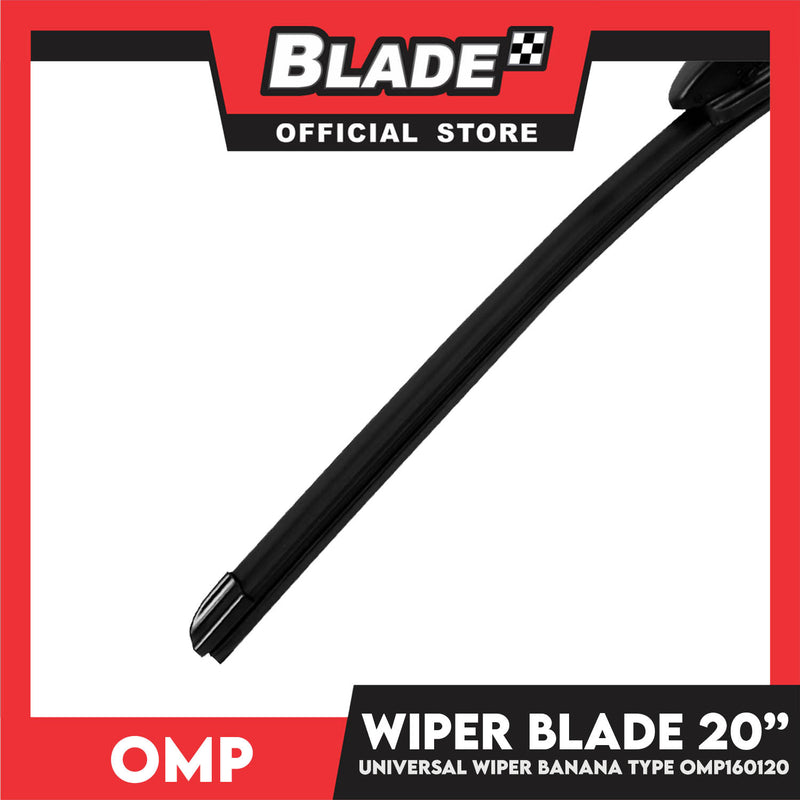 Omp Flat Wiper Blade 20'' 500mm OMP160120 for BMW E36, Ford Escape, Expedition, Honda Civic, Accord, Hyundai Elantra, Grand Starex