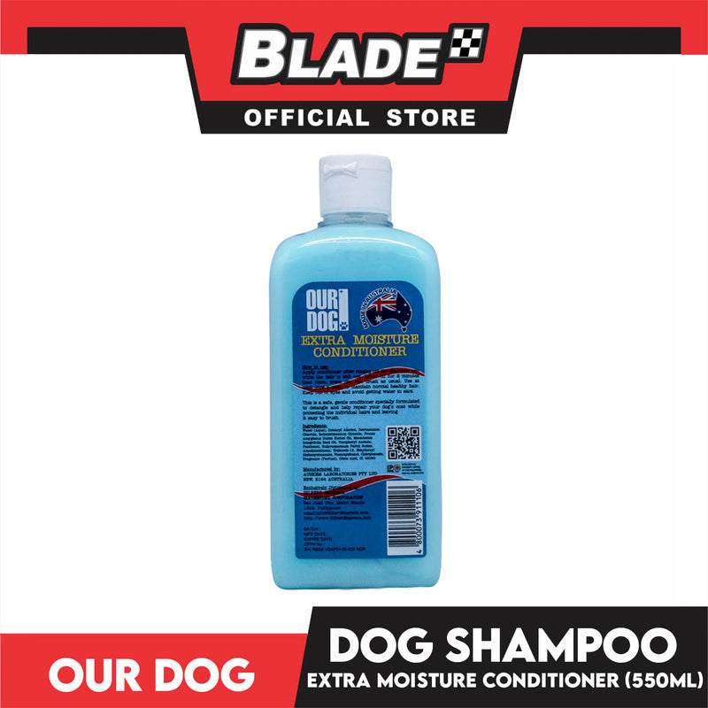 Our Dog Extra Moisture Conditioner, Baby Blue Scent 550ml Dog Grooming