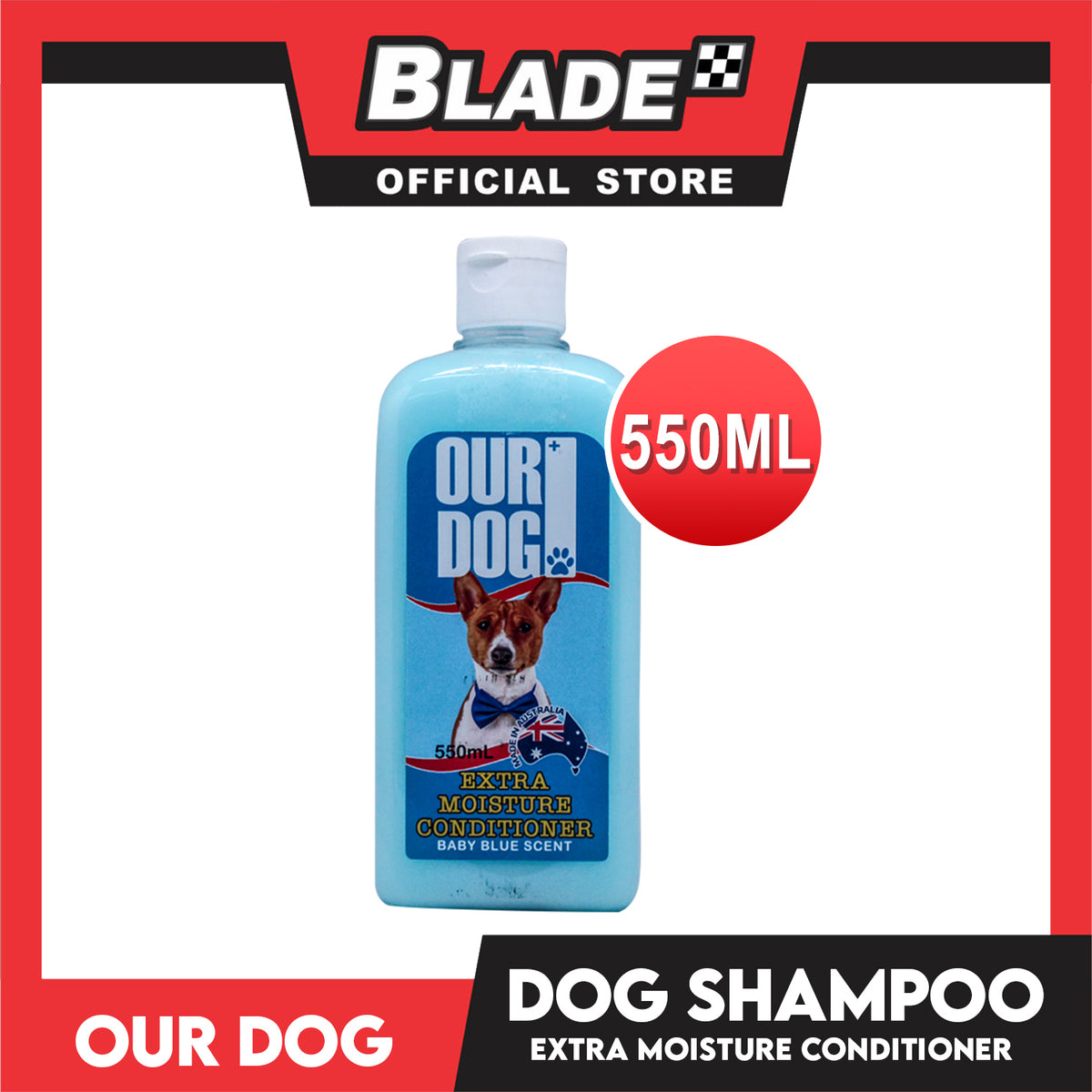 Our Dog Extra Moisture Conditioner, Baby Blue Scent 550ml Dog Grooming