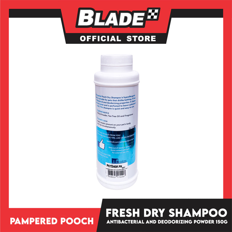 Pampered Pooch Dry Dog Shampoo 150g (Fresh) Dog Grooming