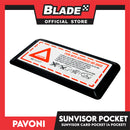 Pavoni Sunvisor Card Pocket (4 Pocket)