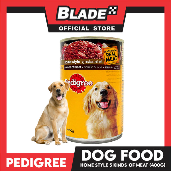 Pedigree Home Style 5 Kinds of Meat 400g Wet Canned Dog Food