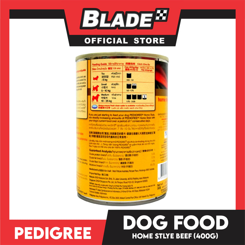 Pedigree Home Style Beef 400g Made from Real Meat