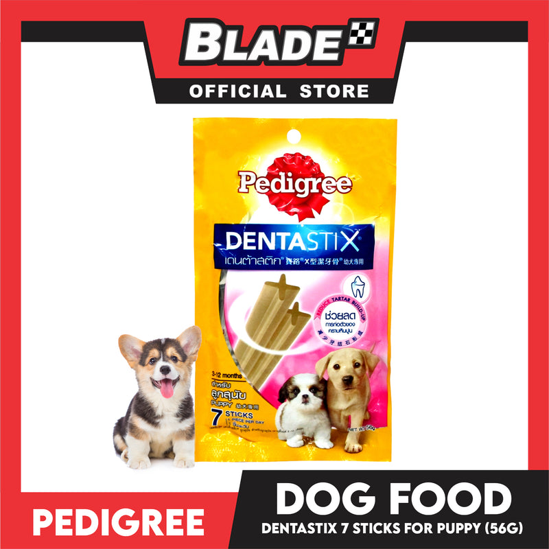 Pedigree Dentastix Dog Treats Puppy 56g (7 Sticks) For 4-12 months