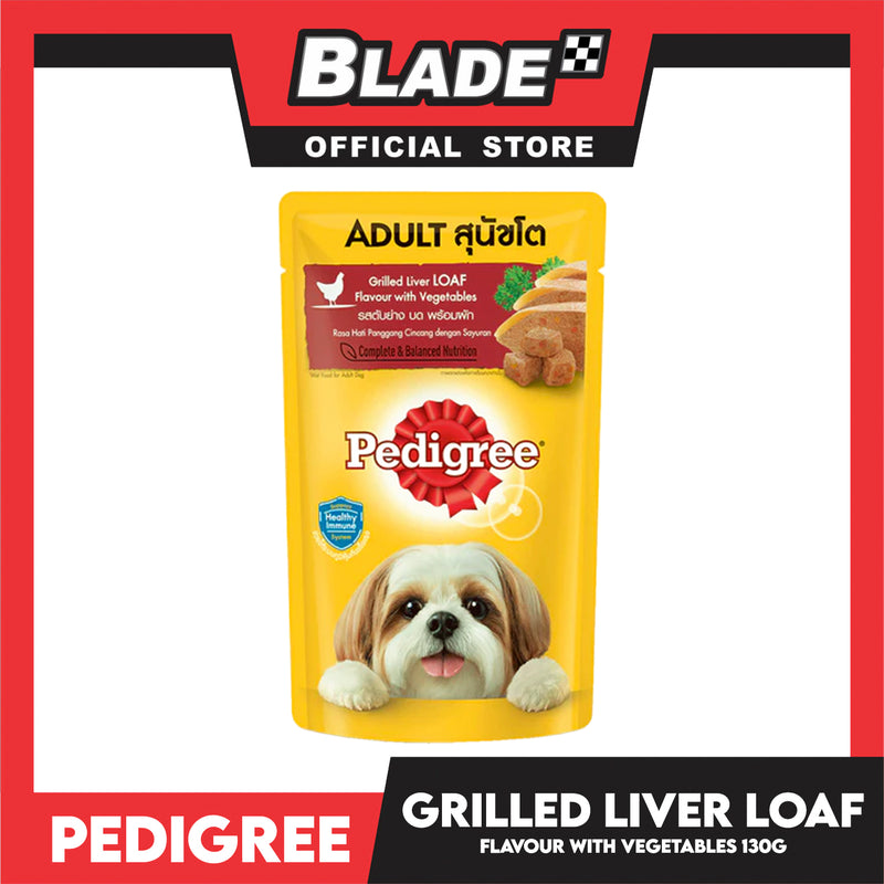 Pedigree Grilled Liver Flavor with Vegetable 130g Dog Food