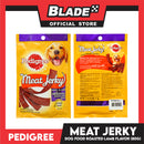 6pcs Pedigree Meat Jerky Roasted Lamb Flavor 80g Dog Treats, Soft Chew