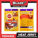 Pedigree Meat Jerky Roasted Lamb Flavor 80g Dog Treats, Soft Chew