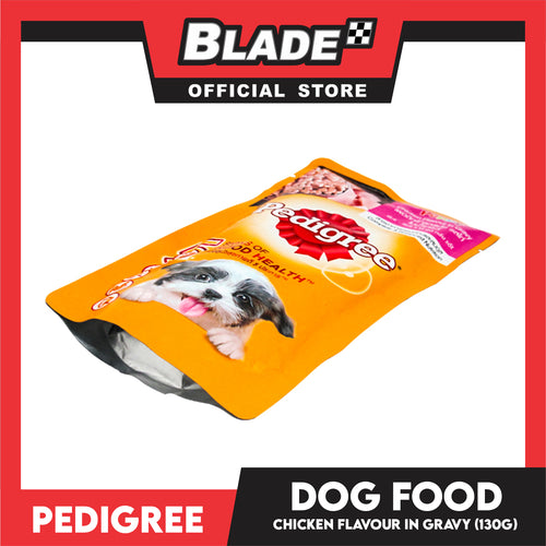 12pcs Pedigree Puppy Chicken Chunks Flavor in Gravy 130g Dog Wet Food