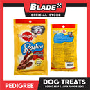 6pcs Pedigree Rodeo Beef and Liver 90g Dog Treats, Twist Stick