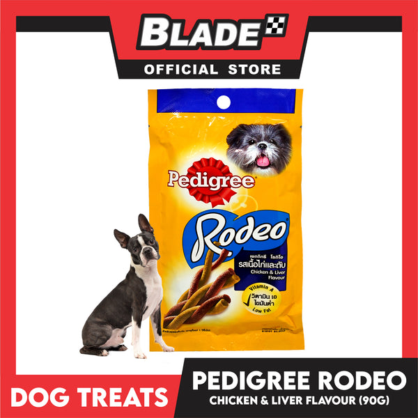 Pedigree Rodeo Chicken and Liver Flavor 90g - Dog Treats, Twist Stick