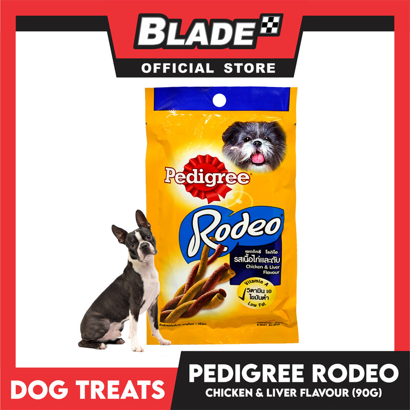 6pcs Pedigree Rodeo Chicken and Liver 90g Dog Treats, Twist Stick