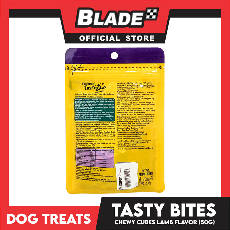 Pedigree Tasty Bites Chewy Cubes Lamb Flavor 50g