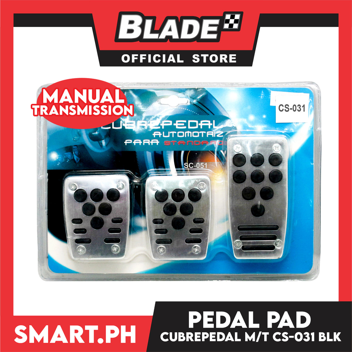 Pedal Pad Cubrepedal Manual Transmission CS-031 (Black)