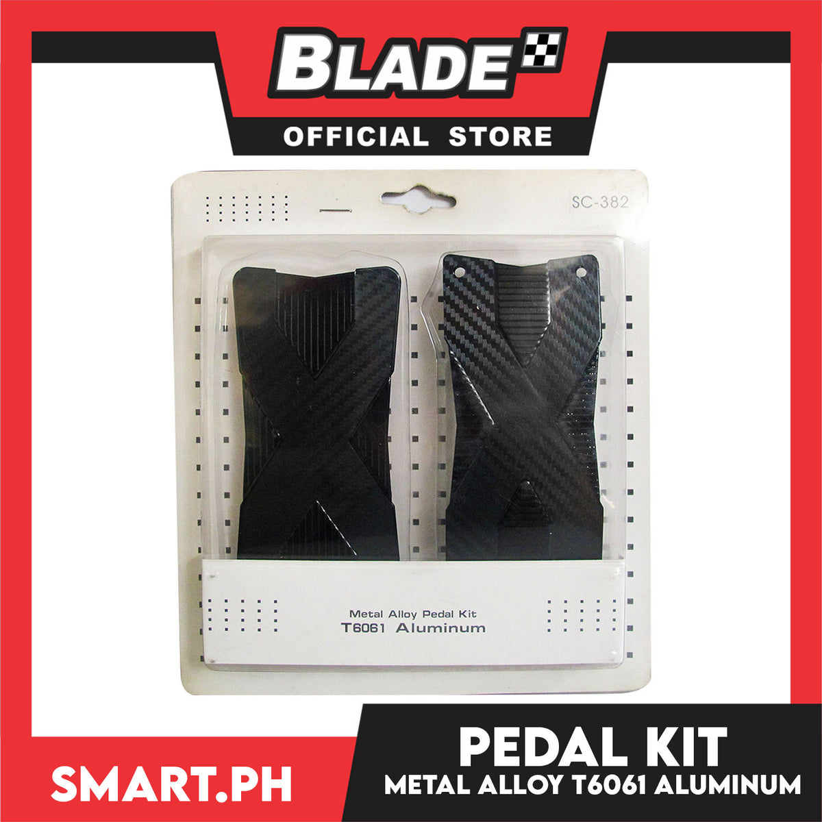 Metal Alloy Pedal Kit SC-382 Automatic Transmission