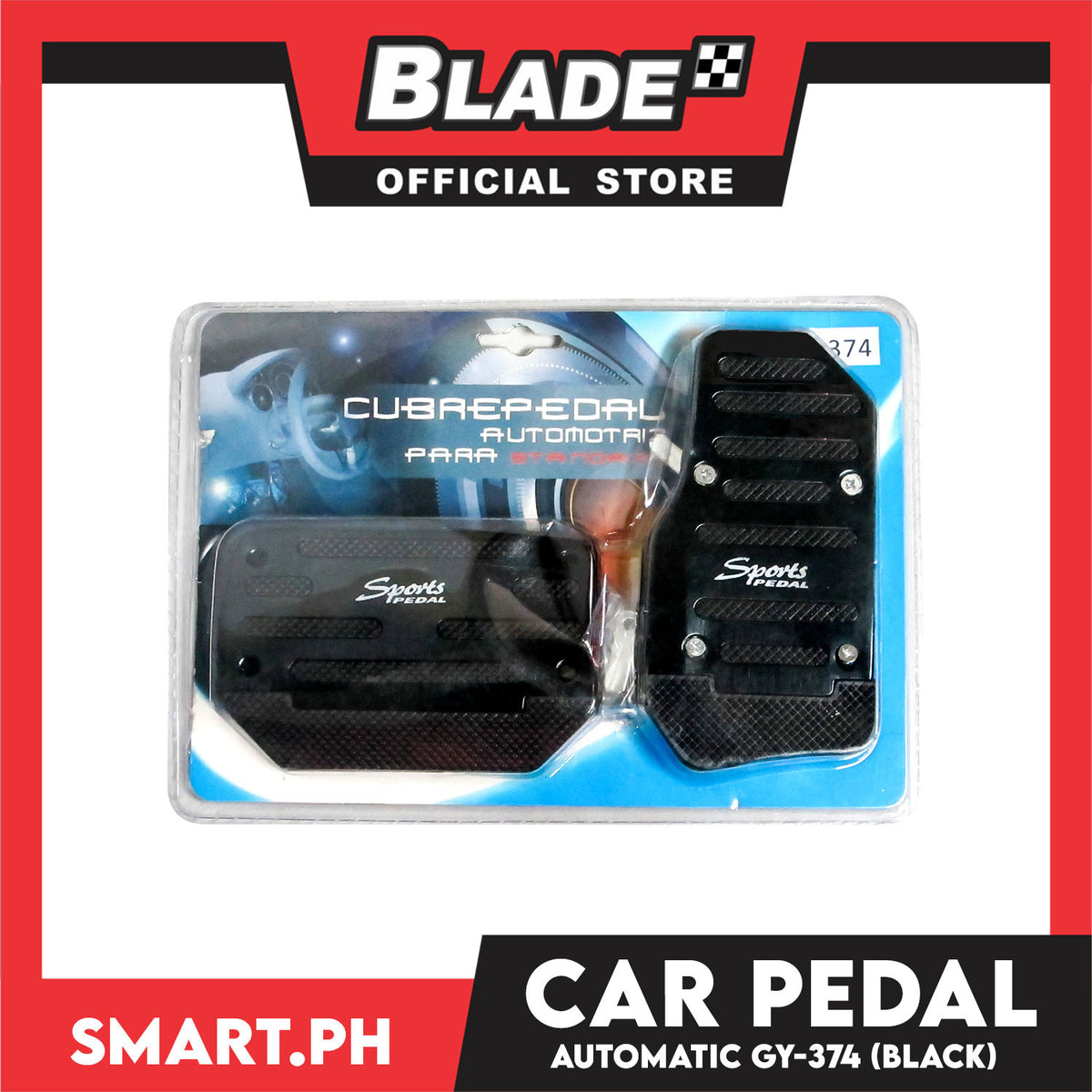 Pedal Pad Cubrepedal Automatic Transmission CS-374 (Black)
