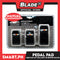 Pedal Pad Non-Slip Pedal Manual Transmission 3D Ralliart BD0909 (Black/Silver)