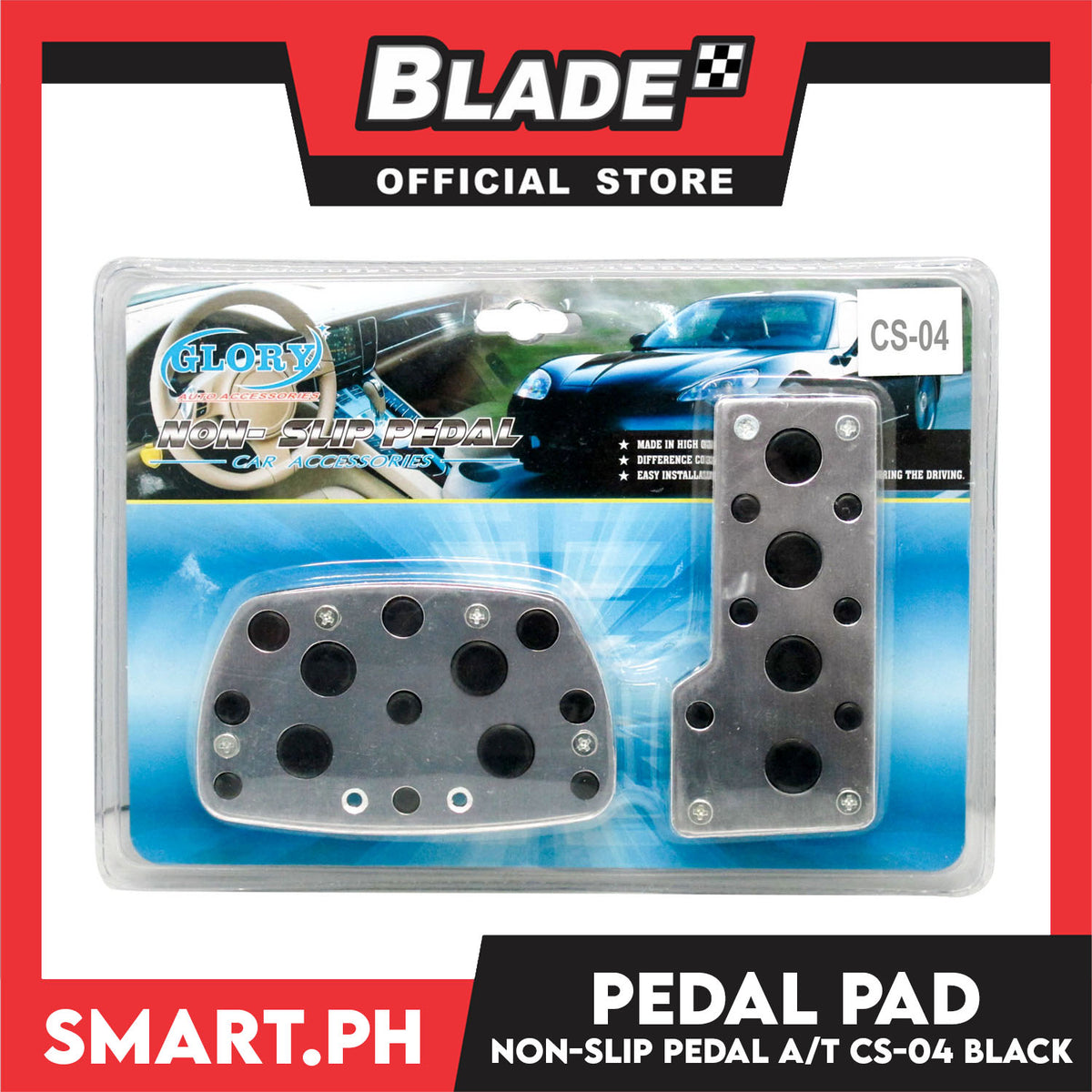 Pedal Pad Cubrepedal Automatic Transmission CS-04 (Black)