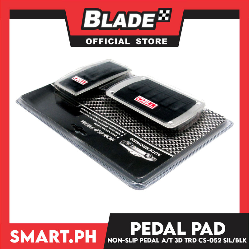 Pedal Pad Non Slip Automatic Transmission TRD CS-052 (Silver/Black)