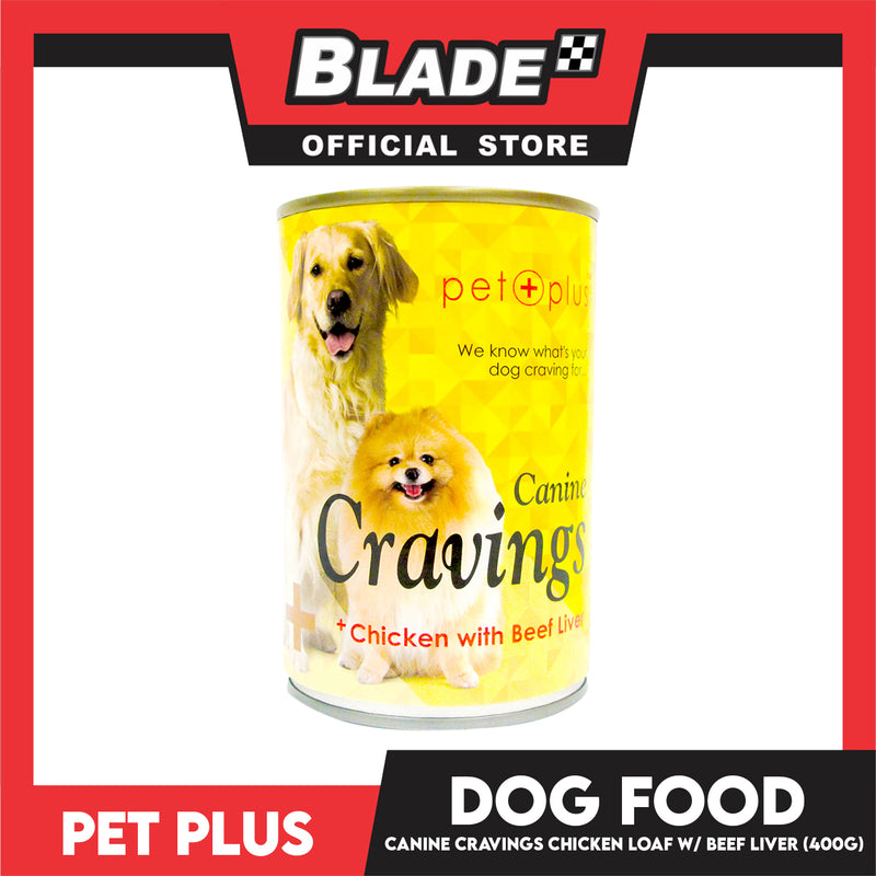Pet Plus Canine Cravings 400g (Chicken Loaf With Beef Liver) Dog Canned Food