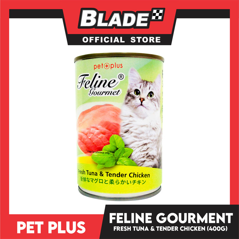 Pet Plus Feline Gourmet 400g (Fresh Tuna And Tender Chicken Flavor) Canned Cat Food