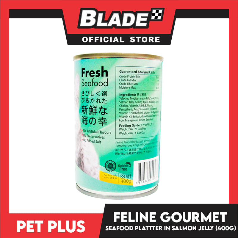 Pet Plus Feline Gourmet 400g (Seafood Platter In Salmon Jelly Flavor) Canned Cat Food