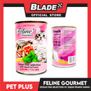 Pet Plus Feline Gourmet 400g (Ocean Fish Selection With Squid And Prawn Flavor) Canned Cat Food