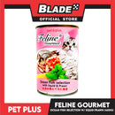 Pet Plus Feline Gourmet 400g (Ocean Fish Selection With Squid And Prawn Flavor) Canned Cat Food