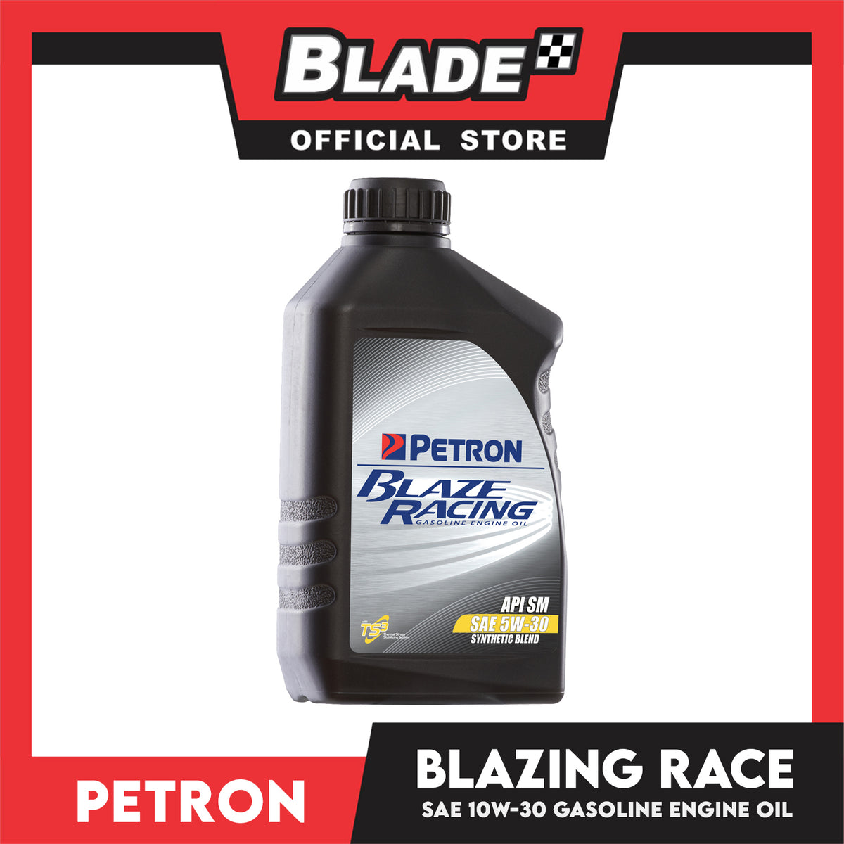 Petron SM SAE 10W-30 Blaze Racing Synthetic Blended Gasoline Engine Oil