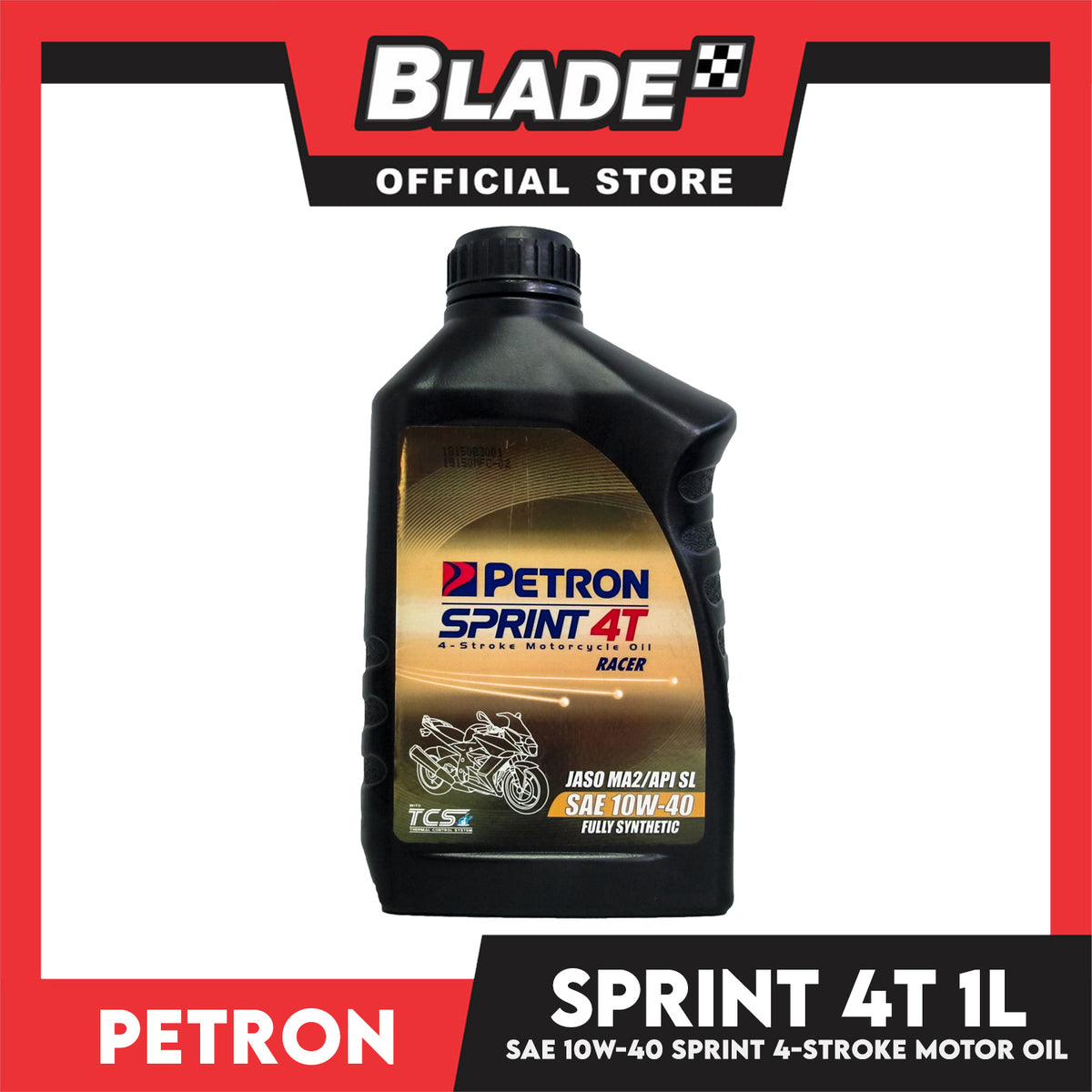 Petron SAE 10W-40 Sprint 4T Racer 4-Stroke Motor Oil 1L