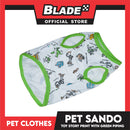 Pet Sando Toy Story Print with Green Piping (Medium) Perfect Fit for Dogs and Cats