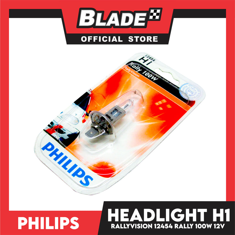 Philips Rally Vision Headlight H1 12454RA 100W 12V