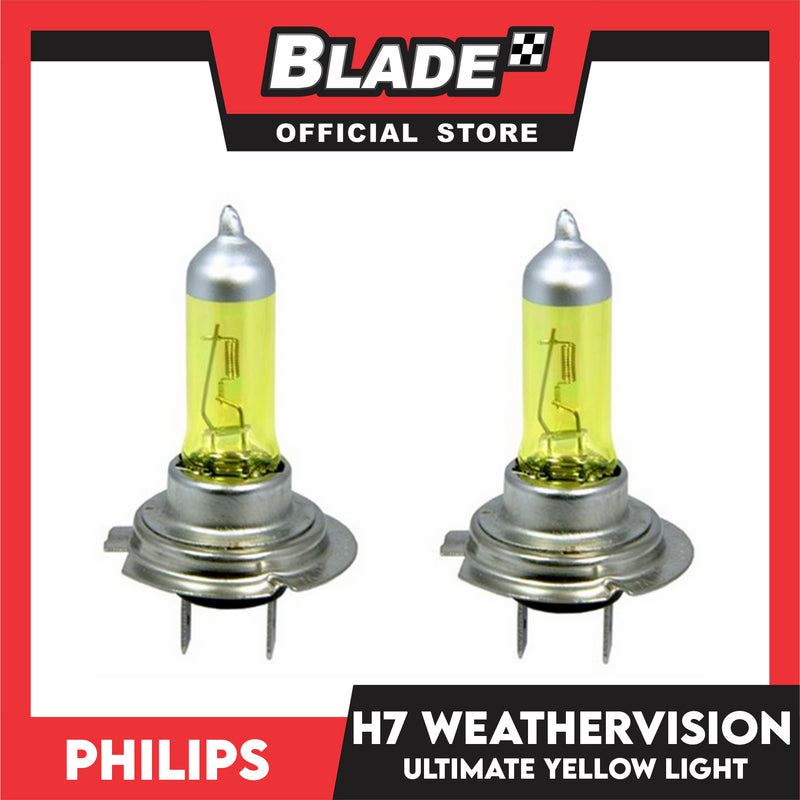 Philips WeatherVision H7 12V 55W Ultimate Yellow Light