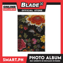 Photo Album 4R Floral Cover with 10 Pages (Black)