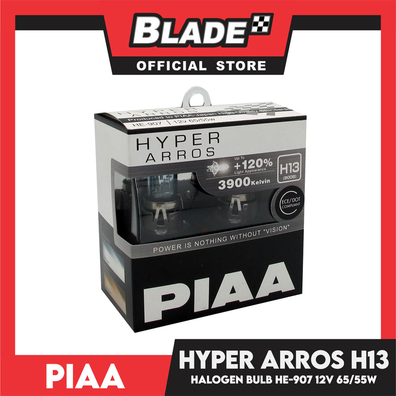 Piaa Hyper Arros Halogen Bulb H13 3900K 12V 65/55w  HE-907