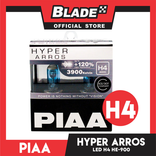 Piaa Hyper Arros Halogen Bulb H4 3900K 12V 60/55W Bulb HE-900