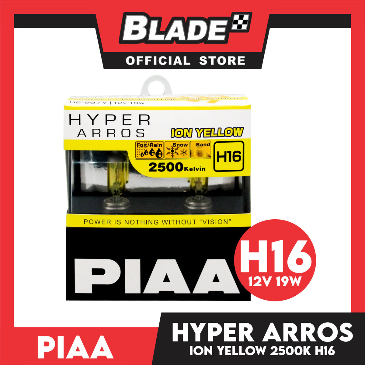 Piaa Hyper Arros HE-997Y Ion Yellow H16 2500K 12V 19W