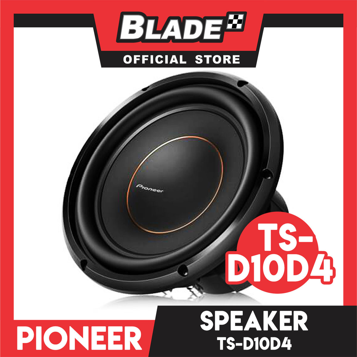 Pioneer TS-D10D4 10'' Dual 4 ohms Voice Coil Subwoofer