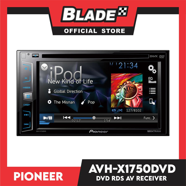 Pioneer AVH-X1750DVD In-Dash Double-DIN DVD Multimedia AV Receiver with 6.2" WVGA Touchscreen Display