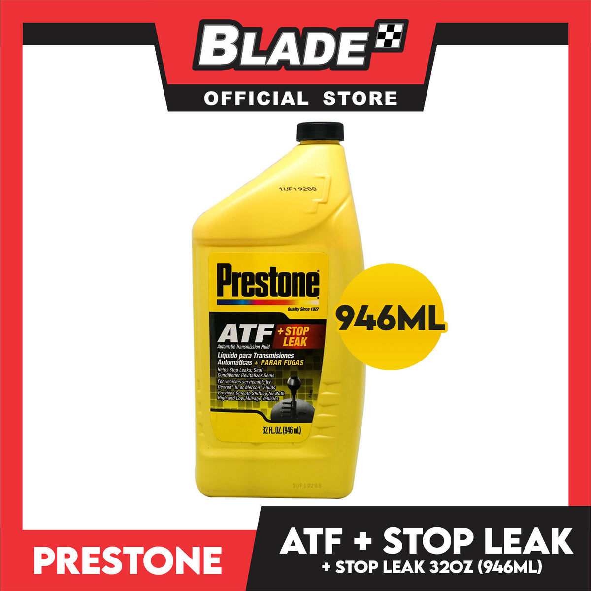 Prestone Automatic Transmission Fluid WITH Stop Leak 946ml- ATF Helps Stop Leaks
