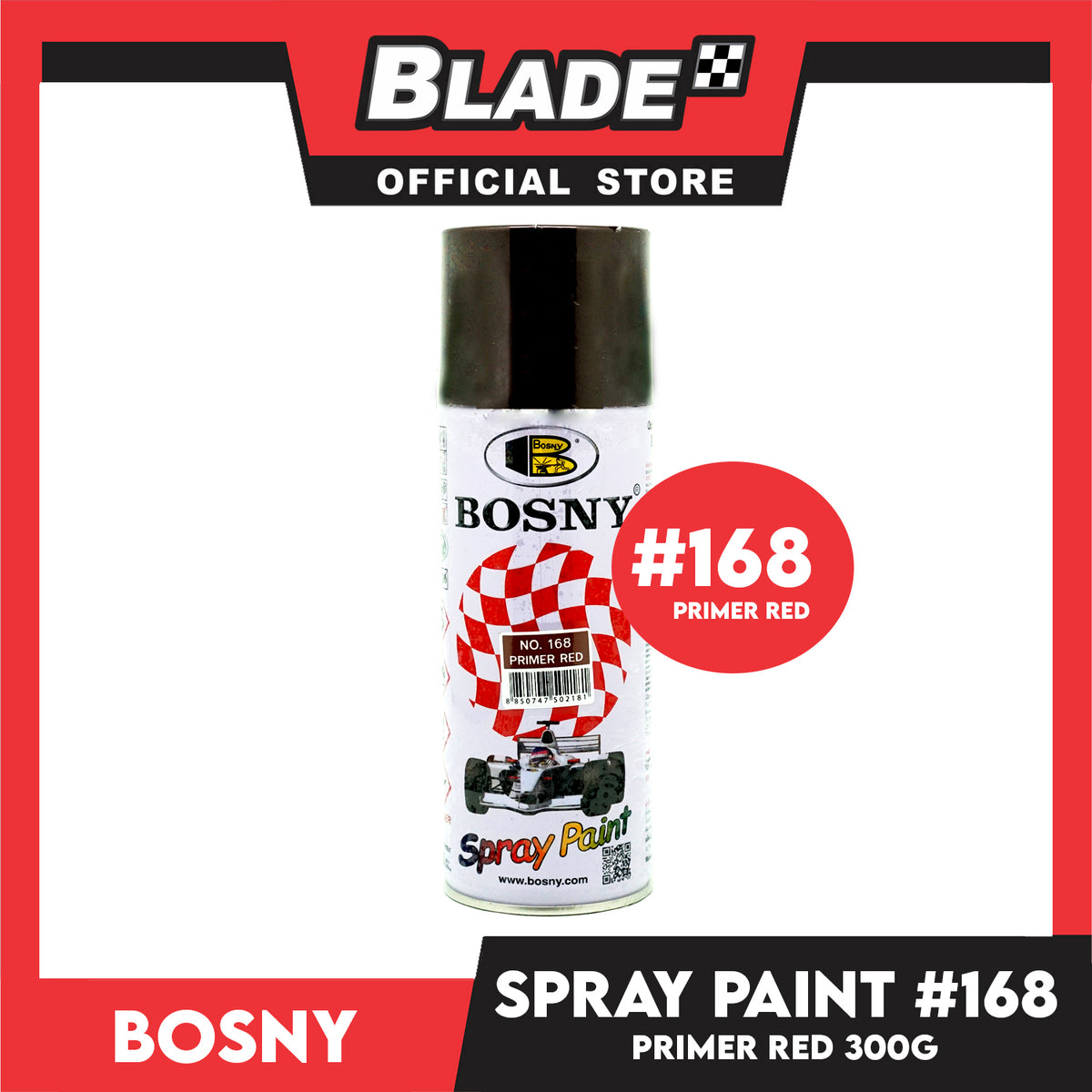Bosny Spray Paint Primer Red #168 300g