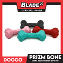Doggo Prizm Bone Red Color 4.5' ' (Small Size) Ultra Tough Rubber Dog Toy