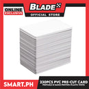 230pcs. PVC Pre-Cut Card Printable ID Badge Printing (Plastic White)