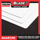 230pcs. PVC Pre-Cut Card Printable ID Badge Printing (Plastic White)