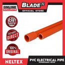Neltex PVC Electrical Pipe Powerguard 25mm (3/4) x 1meter (Orange) Electrical Wire Safety Organizer