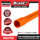 Buy 10 Get 1 Free Neltex PVC Powerguard Pipe with End Bell 32mm x 1meter Electric Conduit Pipe