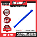 Neltex PVC Waterline Pipe (Blue) 25mm x 1meter with Bell Blue Pipe